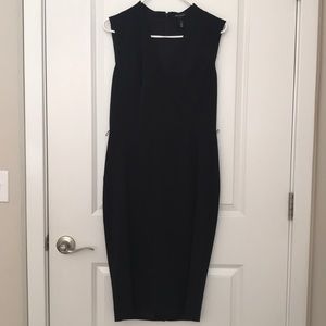 Business causal black dress perfect for work
